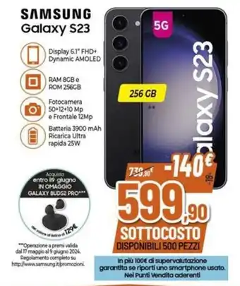 Expert SAMSUNG Galaxy S23 offerta