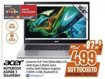 Expert ACER NOTEBOOK ASPIRE 3 1544PR3KV offerta