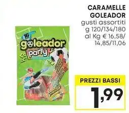 Pam CARAMELLE GOLEADOR gusti assortiti g 120/134/180 offerta