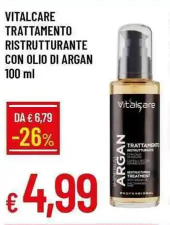 Galassia VITALCARE TRATTAMENTO RISTRUTTURANTE CON OLIO DI ARGAN 100 ml offerta