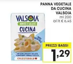 Pam PANNA VEGETALE DA CUCINA VALSOIA ml 200 offerta