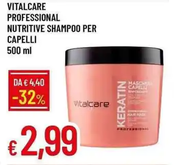 Galassia VITALCARE PROFESSIONAL NUTRITIVE SHAMPOO PER CAPELLI 500 ml offerta