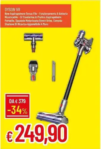 Galassia DYSON V8 offerta