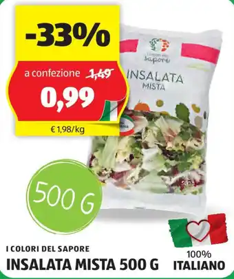 ALDI I COLORI DEL SAPORE INSALATA MISTA 500 G offerta