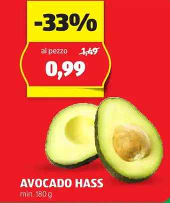 ALDI AVOCADO HASS min. 180 g offerta