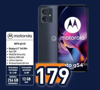 Unieuro motorola MOTO g54 5G offerta