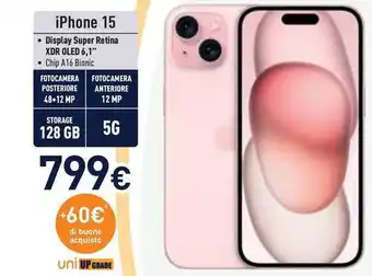 Unieuro iPhone 15 offerta