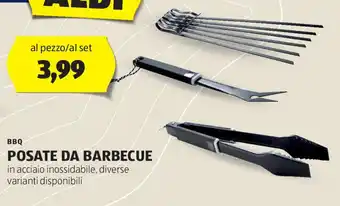 ALDI BBQ POSATE DA BARBECUE offerta