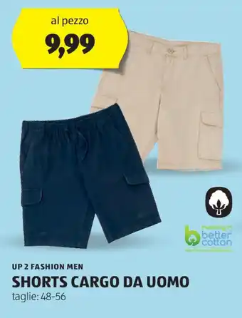 ALDI UP 2 FASHION MEN SHORTS CARGO DA UOMO offerta