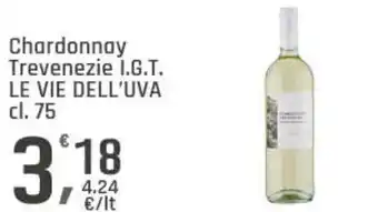 Supermercati Dok Chardonnay Trevenezie I.G.T. LE VIE DELL'UVA cl. 75 offerta