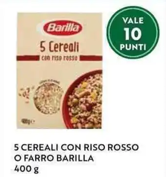 Il Gigante 5 CEREALI CON RISO ROSSO O FARRO BARILLA 400 g offerta