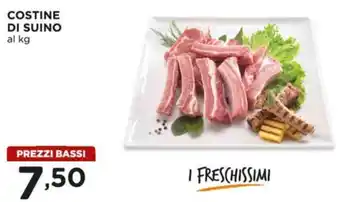 Alì Supermercati COSTINE DI SUINO offerta