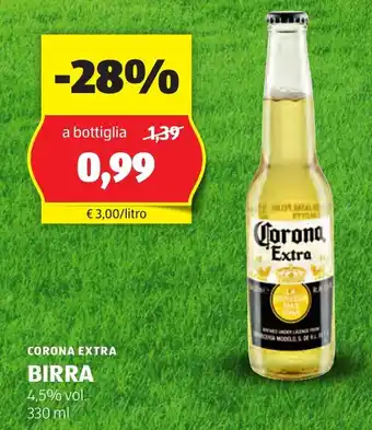 ALDI CORONA EXTRA BIRRA 4.5% vol. 330 ml offerta