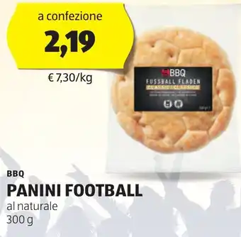 ALDI BBQ PANINI FOOTBALL al naturale 300 g offerta