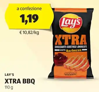 ALDI LAY'S XTRA BBQ 110 g offerta