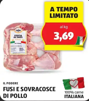 ALDI IL PODERE FUSI E SOVRACOSCE DI POLLO offerta