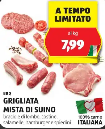 ALDI BBQ GRIGLIATA MISTA DI SUINO offerta