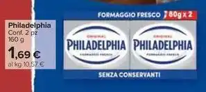 Carrefour Market Philadelphia Conf. 2 pz 160 g offerta