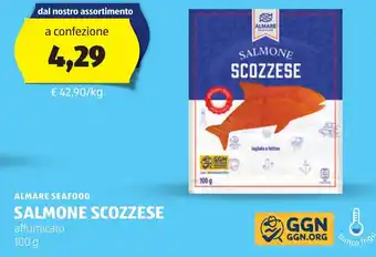 ALDI ALMARE SEAFOOD SALMONE SCOZZESE affumicato 100 g offerta