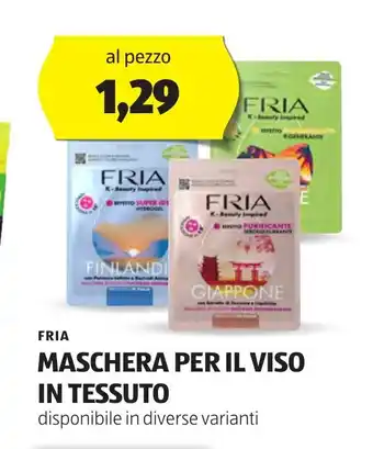 ALDI FRIA MASCHERA PER IL VISO IN TESSUTO offerta