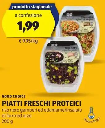 ALDI GOOD CHOICE PIATTI FRESCHI PROTEICI 200 g offerta