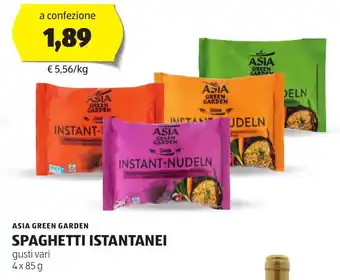 ALDI ASIA GREEN GARDEN SPAGHETTI ISTANTANEI gusti vari 4x85g offerta