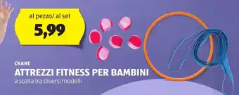 ALDI CRANE ATTREZZI FITNESS PER BAMBINI offerta
