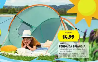 ALDI CRANE TENDA DA SPIAGGIA offerta