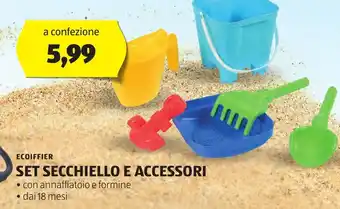 ALDI ECOIFFIER SET SECCHIELLO E ACCESSORI offerta
