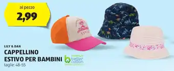 ALDI LILY & DAN CAPPELLINO ESTIVO PER BAMBINI offerta
