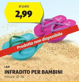 ALDI L&D INFRADITO PER BAMBINI offerta