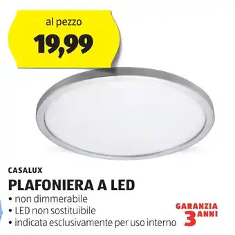 ALDI CASALUX PLAFONIERA A LED offerta