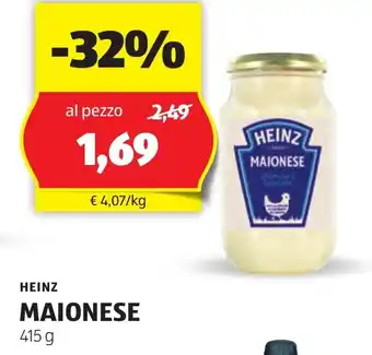 ALDI HEINZ MAIONESE 415 g offerta