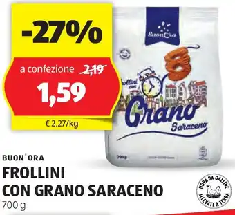 ALDI BUON'ORA FROLLINI CON GRANO SARACENO 700 g offerta