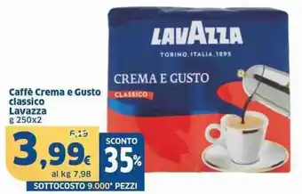 Sigma Caffè Crema e Gusto CLASSICO Lavazza g 250 x 2 offerta