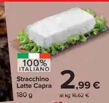 Carrefour Market Stracchino Latte Capra offerta