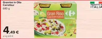 Carrefour Market Granriso in Olio Carrefour 680 g offerta
