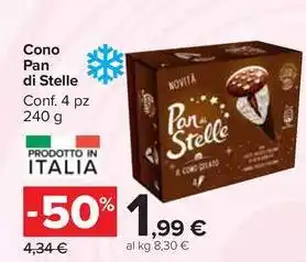 Carrefour Market Cono Pan di Stelle Conf. 4 pz 240 g offerta