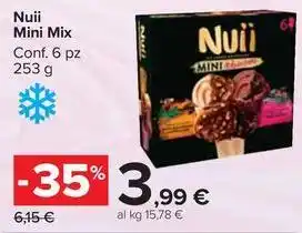 Carrefour Market Nuii Mini Mix Conf. 6 pz 253 g offerta
