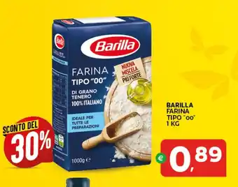 Extra Supermercati BARILLA FARINA TIPO "00" 1 KG offerta