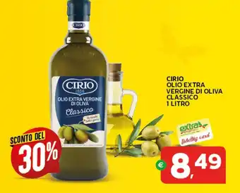 Extra Supermercati CIRIO OLIO EXTRA VERGINE DI OLIVA CLASSICO 1 LITRO offerta