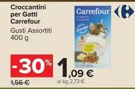 Carrefour Market Croccantini per Gatti Carrefour Gusti Assortiti 400 g offerta