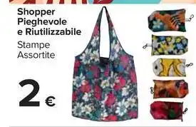 Carrefour Market Shopper Pieghevole e Riutilizzabile offerta