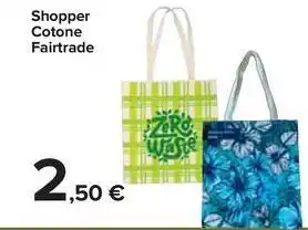 Carrefour Market Shopper Cotone Fairtrade offerta