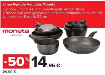 Carrefour Market Linea Pentole Hercules Moneta offerta