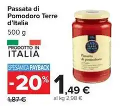 Carrefour Market Pinsa fresca Terre d'Italia 230 g offerta