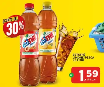 Extra Supermercati ESTATHÈ LIMONE/PESCA 1,5 LITRI offerta