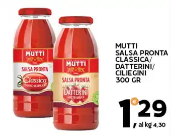 MUTTI SALSA PRONTA CLASSICA/ DATTERINI/CILIEGINI 300 gr