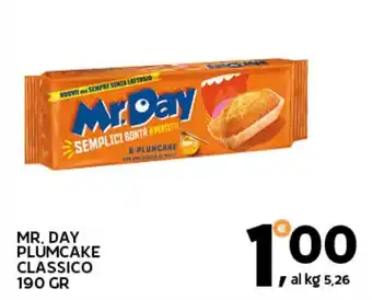 Extra Supermercati MR. DAY PLUMCAKE CLASSICO 190 GR offerta