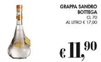 Coal GRAPPA SANDRO BOTTEGA CL 70 offerta